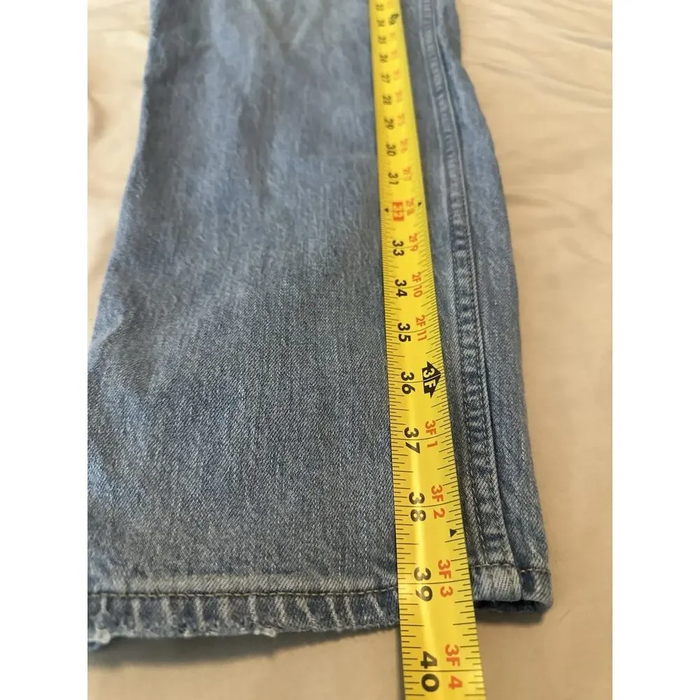 J. Crew High Rise Classic Vintage Light Wash Denim Jeans Womens Size 32 - Picture 8 of 8